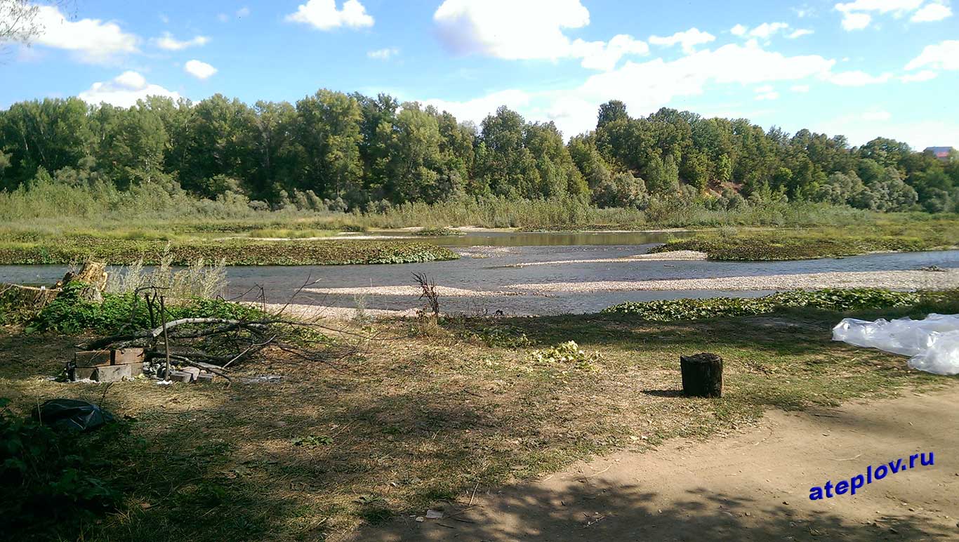 Берег реки Инзер напротив деревни Асы, около деревни Кызылярово