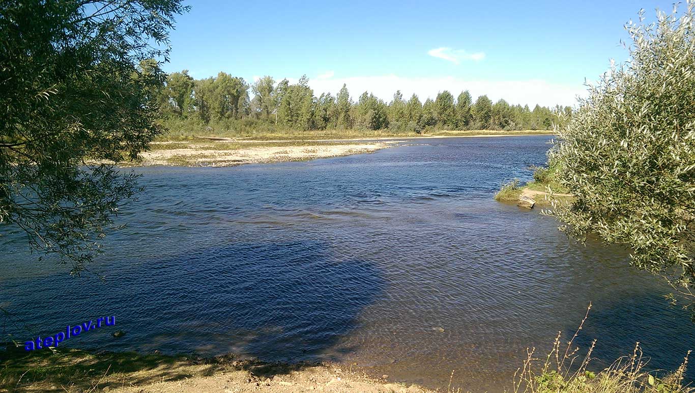 Место река Аскын впадает в Инзер вблизи деревни Абзаново